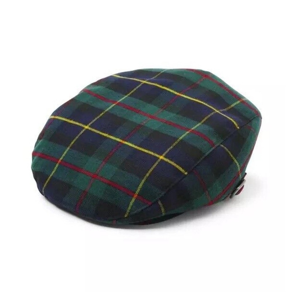 NWT Janie and Jack Boys Evergreen Plaid Newsboy Cap Hat Holiday Classic‎ Preppy